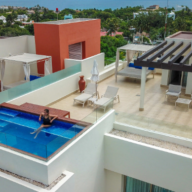 Room with private pool in Isla Mujeres