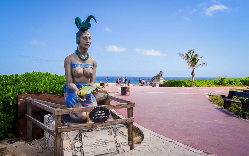 Sculpture Park of the Goddess Ixchel in Punta Sur