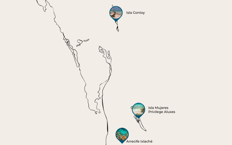 Contoy Island Map