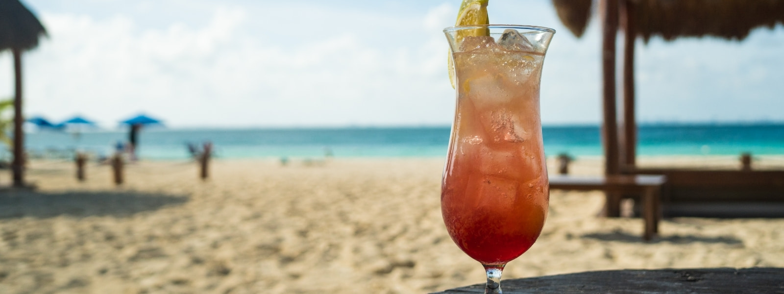 Cocktail on the beach of Isla Mujeres