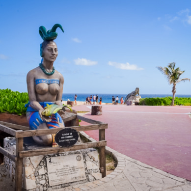 Statue of Ixchel, goddess of fertility