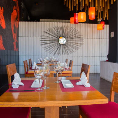 Interior of Satay Restaurant, in Isla Mujeres