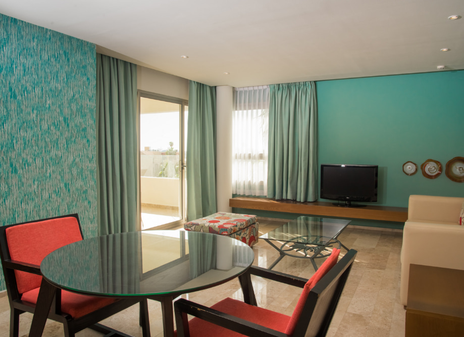Living Area of the Deluxe Suite Garden View Room